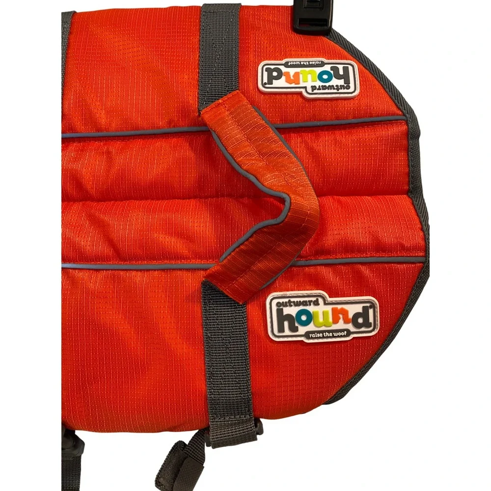 Outward‎ Hound Orange Dog Life Vest Jacket Flotation Device M